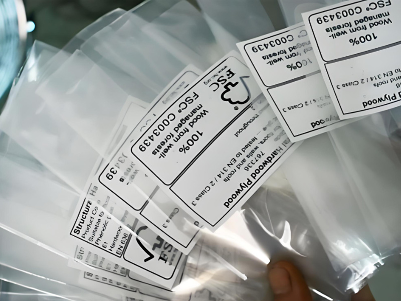 Plastic bag pagination labeling